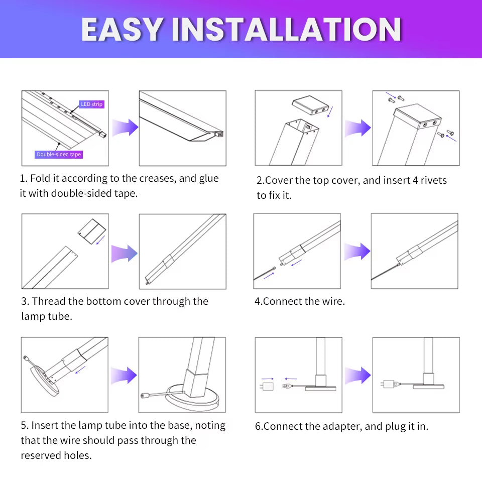 RGB LED Floor Lamp Remote & APP Control Music Sync Corner Lighting Modern Mood Lighting for Bedroom Living Room Gaming Decor