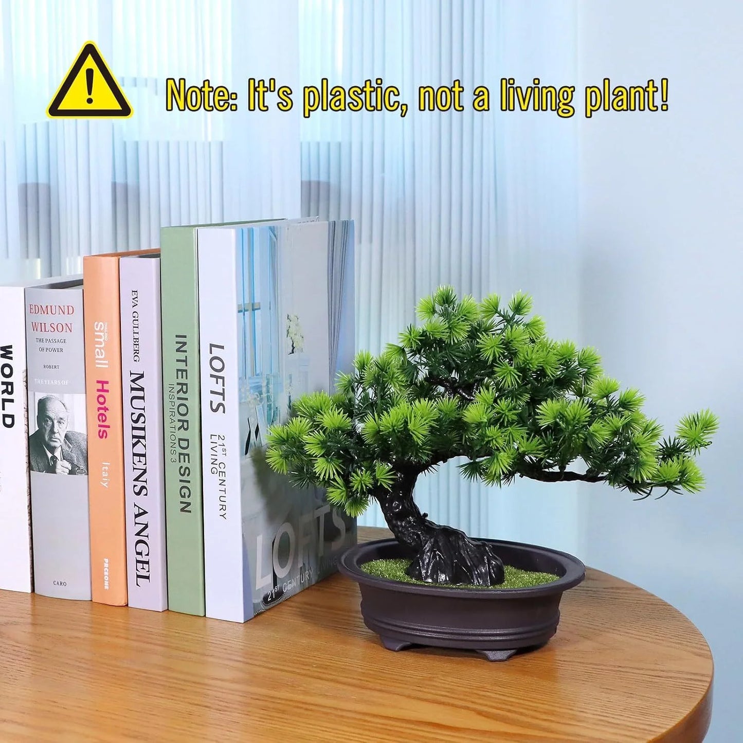 Artificial Plants,Greenery Bonsai, Room Decor Fake Bonsai Tree for Home Decor Indoor Bookshelf Office Desk Bathroom Farmhouse Decor, Tall 9.5"